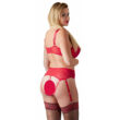 Obraz 4/8 - Cottelli Plus Size - variabilná dvojica spodného prádla (červená)
