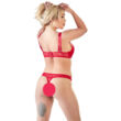 Obraz 5/5 - Cottelli - adjustable bra set with corset (red)