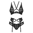 Obraz 4/5 - Obsessive Alessya - Lace Lingerie Set (black)