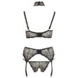 Obraz 6/8 - Cottelli Plus Size - hot lace lingerie trio (black)