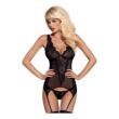 Obraz 1/4 - Obsessive Emperita - Tiny Embroidered Top and Thong (Black)