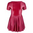 Obraz 6/6 - Cottelli Plus Size - Mini šaty v áčkovej farbe (bordová)