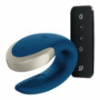 Obraz 1/7 - Satisfyer Double Love - nabíjací, vodotesný smart párový vibrátor s diaľkovým ovládačom (modrý)