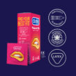 Obraz 5/8 - Durex Emoji PleasureMe - vrúbkované-bodkované kondómy (12ks)