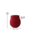 Obraz 3/4 - Inya The Rose - nabíjací stimulátor klitorisu so vzduchovou vlnou (červený)