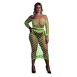 Obraz 3/9 - Ouch! - fluorescenčná sieťovaná sukňa a top (neónovo zelená)