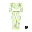 Obraz 7/9 - Ouch! - fluorescenčná sieťovaná sukňa a top (neónovo zelená)
