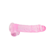 Obraz 6/7 - REALROCK - priesvitné realistické dildo - ružové (22cm)
