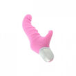 Obraz 2/3 - FEELZTOYS Fonzie - vrúbkovaný vibrátor na bod G s ramienkom na klitoris (ružový)