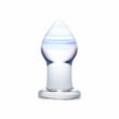 Obraz 1/2 - GLAS Amethyst Rain - sklenené análne dildo (transparentná fialová)
