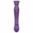 Obraz 6/10 - ZALO Queen – nabíjací vibrátor na bod G a klitoris s impulznými vlnami (fialový)