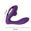 Obraz 3/7 - Tracys Dog - vodotesný vibrátor na bod G a stimulátor klitorisu (fialový)