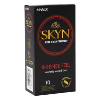 Manix SKYN Intense - perličkové kondómy bez latexu (10ks)