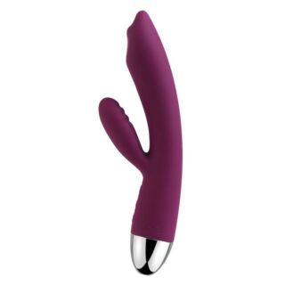 Svakom Trysta - vodotesný vibrátor s ramenom na klitoris a pohyblivou guličkou (fialový)