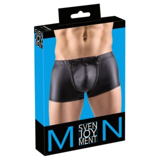 Svenjoyment - matné boxerky na zips s kamienkami (čierne)
