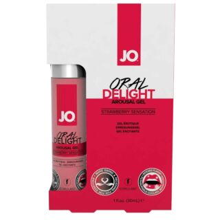 System JO Oral Delight - ochladzujúci, jedlý lubrikant - jahoda (30ml)
