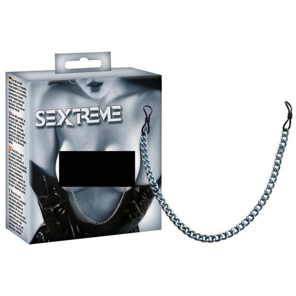 Sextreme - retiazka na prsia, s krúžkami na bradavky