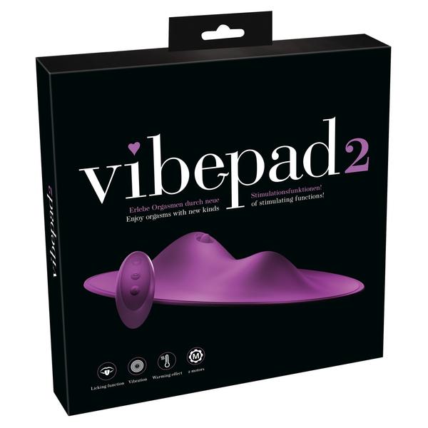 VibePad 2 - dobíjací, rádiom riadený vibrátor na lízanie vankúšov (fialový)
