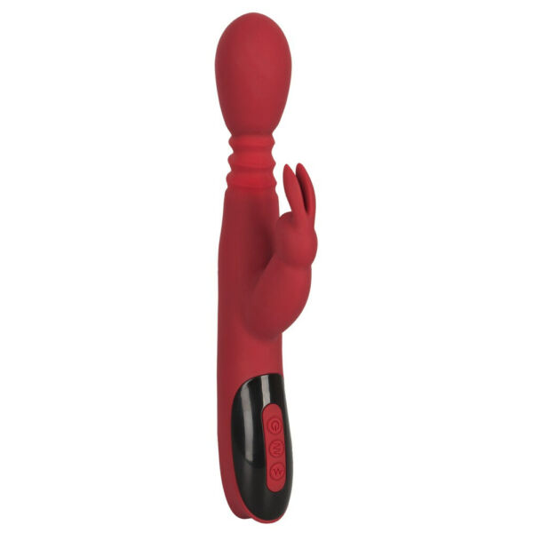 You2Toys - Massager for her – nabíjací vibrátor na bod G s rotáciou, ohrevom a posuvom (červený)