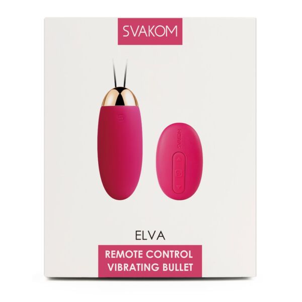Svakom Elva - nabíjacie vibračné vajíčko na diaĺkové ovládanie (červené)