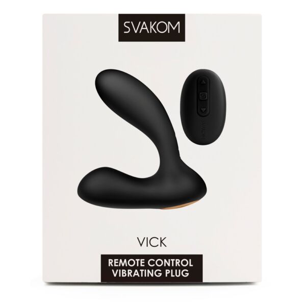 Svakom Vick – vodotesný vibrátor na prostatu a bod G (čierny)