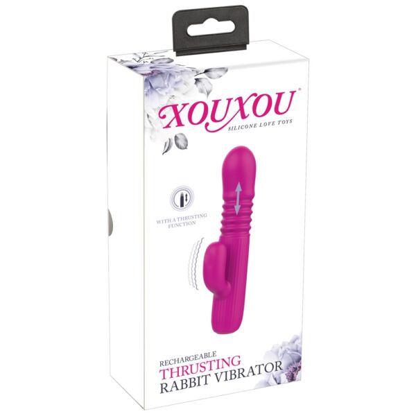 XOUXOU - nabíjateľný  vibrátor s ramenom na klitoris  (ružový