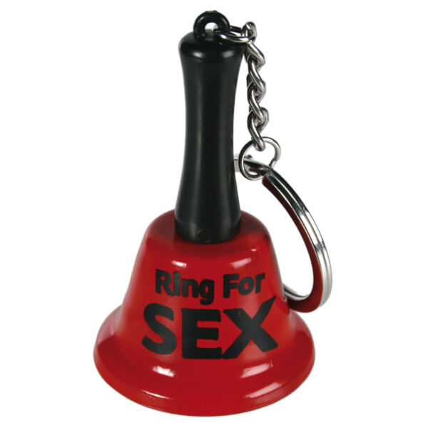 OOTB Ringing for Sex - prívesok na klúče, zvonček na sex (červeno-čierny)