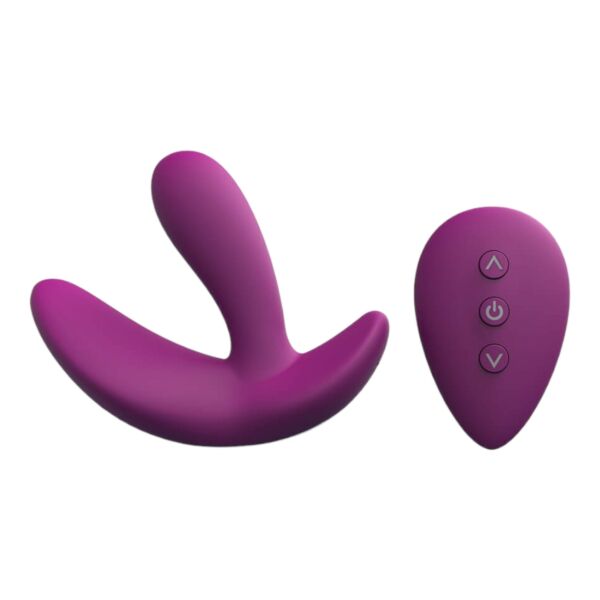 Cotoxo Saddle - nabíjací vibrátor prostaty na diaľkové ovládanie (fialový)