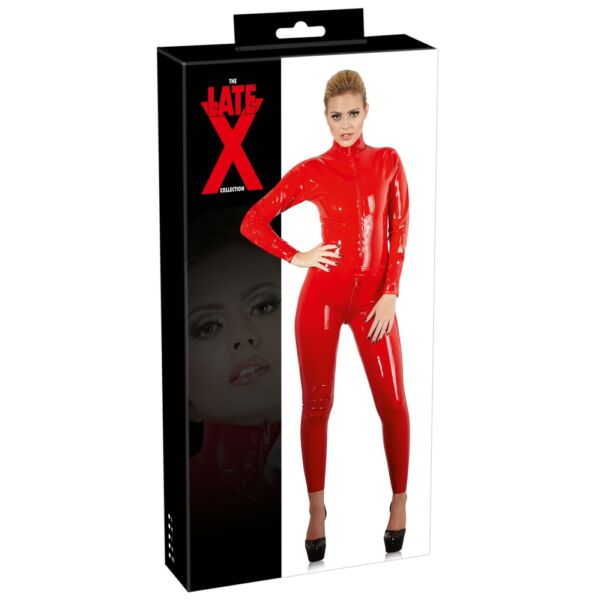 LATEX - women's long-sleeved overalls (red)