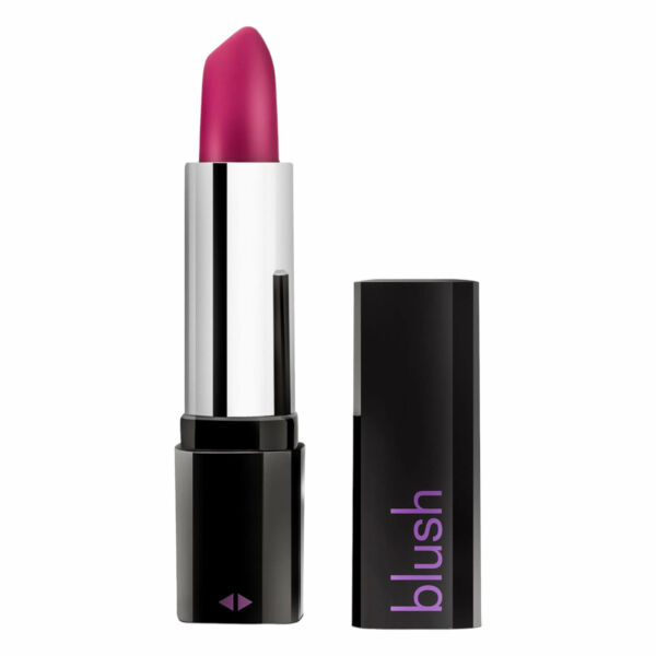 Blush Lipstick Rosé – vodotesný rúžový vibrátor (čierny-ružový)