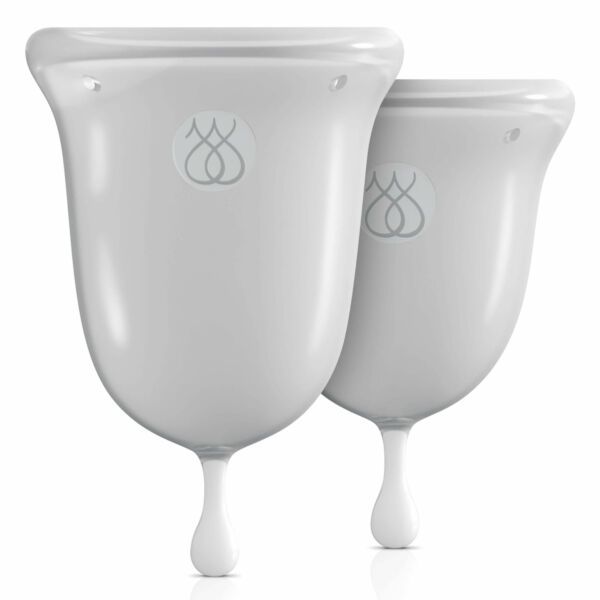 Jimmy Jane Menstrual Cup - menstrual cup set (translucent-white)