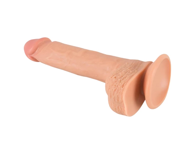 Realistixxx - prísavný realistický dildo (22cm) - prirodzený
