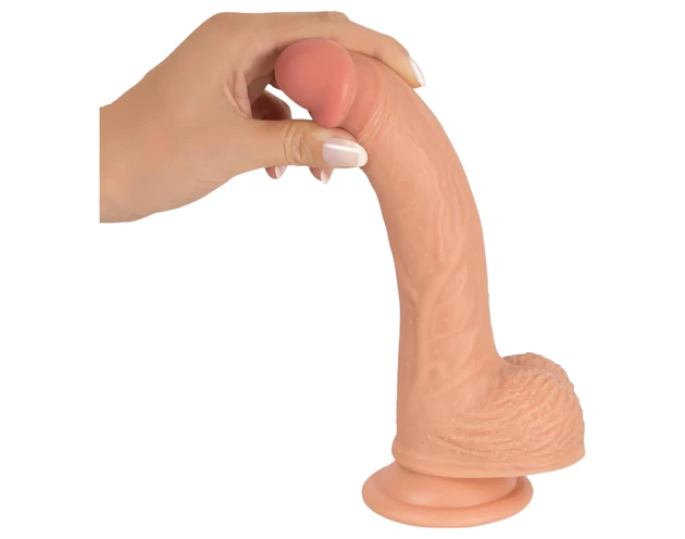 Realistixxx - prísavný realistický dildo (22cm) - prirodzený