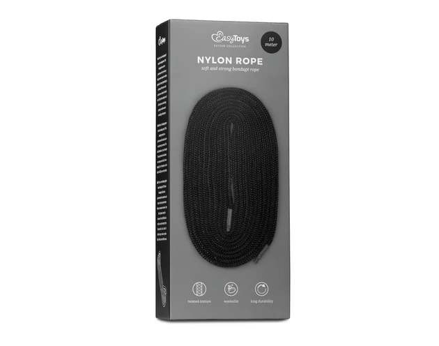 Easytoys Lano - bondážové lano (10m) - čierne